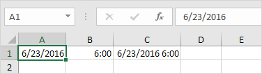 Päivämäärä ja aika Excelissä